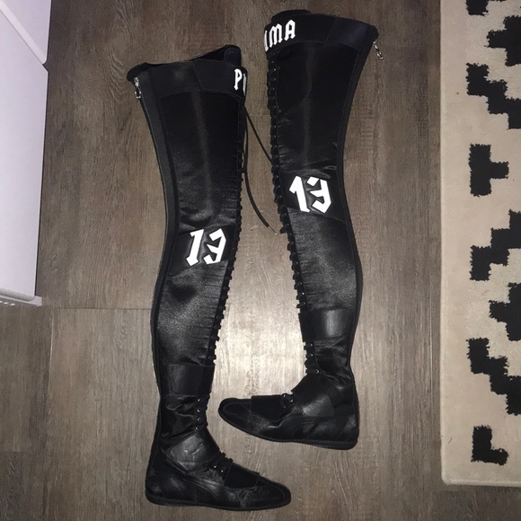 puma fenty knee high boots